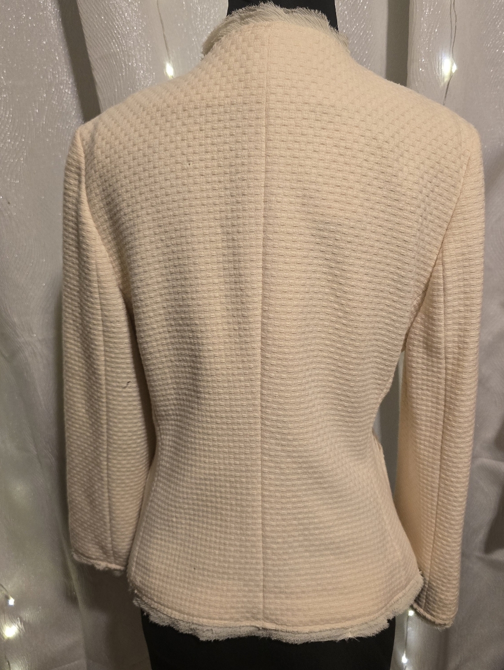 Banana Republic Cream Textured Blazer - Picture 2 of 5